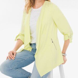 Chico's sz 3 Soft Drape Jacket in Soft Lime
